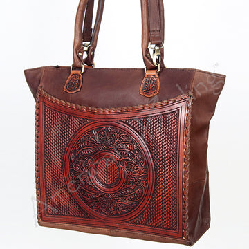 American Darling Tote Hand Tooled Genuine Leather Western Women Bag Handbag Purse | Travel Bags College Casual